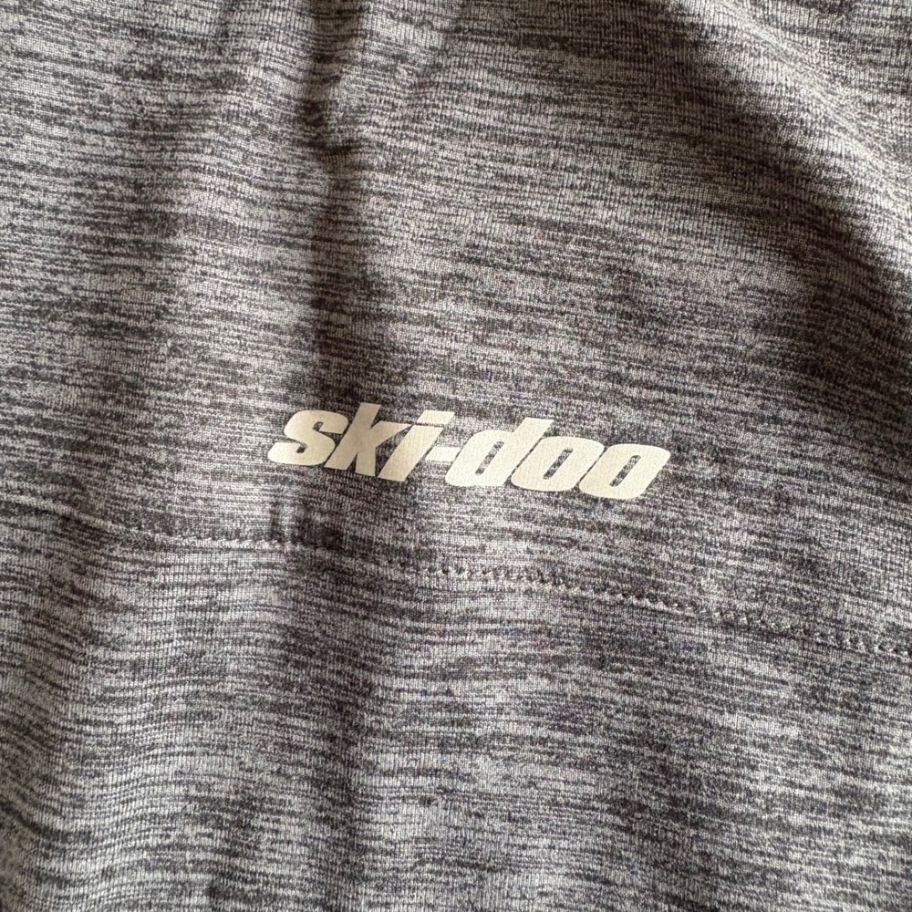 Ski-Doo Mens Small Charcoal Tech Polo Short Sleeve Performance Quick Dry Wicking - Picture 8 of 9
